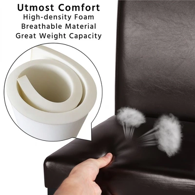 Yaheetech 4pcs High Back Padded Dining Chairs With Wood Legs For Home Restaurants 7 Yaheetech 4pcs High Back Padded Dining Chairs With Wood Legs For Home Restaurants - Image 5