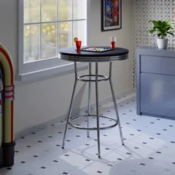 Summit Pub Table Bar Height Wood/Black/Bright Chrome - Winsome -HOMCOM Sales Store GUEST 1ec5897f 2a19 442d afc6 b35c8ed62478