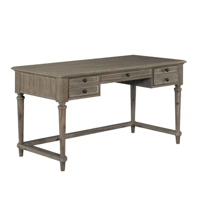 Cardano Wood Writing Desk In Driftwood Light Brown - Lexicon 8 Cardano Wood Writing Desk In Driftwood Light Brown - Lexicon - Image 6