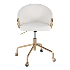 Claire Task Chair - LumiSource -HOMCOM Sales Store GUEST 1f4b9283 c040 466b b8a4 052dcaeae8bb