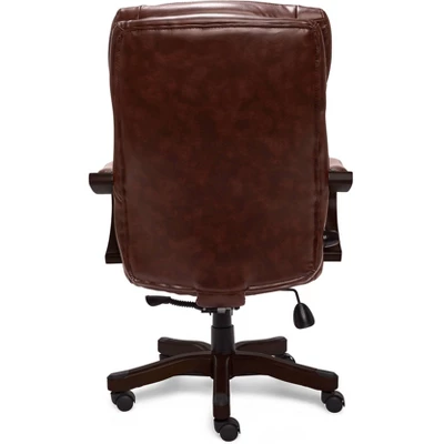 Big & Tall Executive Chair Redwood Leather - Serta 8 Big & Tall Executive Chair Redwood Leather - Serta - Image 6