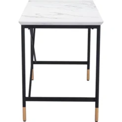 Bandon MDF Desk Steel White - ZM Home
