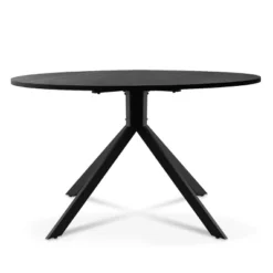 43'' Jones Solid Black Grain Round Dining Table -The Pop Maison -HOMCOM Sales Store GUEST 221ab7ea 3d62 473d 9c33 8ed1b9c79d6b
