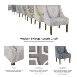 Modern Swoop Accent Armchair - HomePop -HOMCOM Sales Store GUEST 22b86021 d9c3 46db 966e fe3e99b7c8df