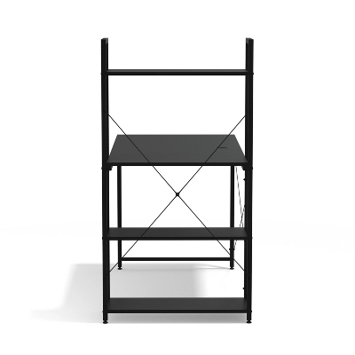 Glenwillow Home Ames Reversible Gaming Computer Desk With Adjustable Shelves, Home Office Desk, Grommet Cable Management, Leveler Feet, Easy Assembly 6 Glenwillow Home Ames Reversible Gaming Computer Desk With Adjustable Shelves, Home Office Desk, Grommet Cable Management, Leveler Feet, Easy Assembly - Image 4