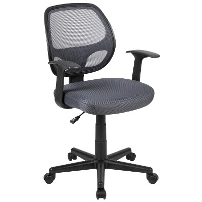 Emma And Oliver Mid-Back Mesh Swivel Ergonomic Task Office Chair - Arms 16 Emma And Oliver Mid-Back Mesh Swivel Ergonomic Task Office Chair - Arms - Image 14
