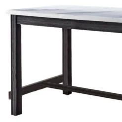 60" Yelena Dining Table Marble/Weathered Espresso - Acme Furniture -HOMCOM Sales Store GUEST 23a374dd 08c7 4f8d aa0e 1571a30feef5