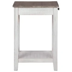 Adalane Side Table White/Gray - Signature Design By Ashley -HOMCOM Sales Store GUEST 23f26880 9822 4ddf a954 ff2c890fd9a6
