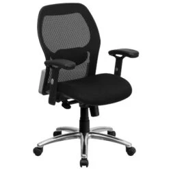 Flash Furniture Mid-Back Super Mesh Executive Swivel Office Chair With Knee Tilt Control And Adjustable Arms -HOMCOM Sales Store GUEST 24281d76 ff5f 4dc6 a59a 0b1ec0421553