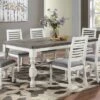 78" Cambrien Rustic Two-Tone Dining Table Antique White/Gray - HOMES: Inside + Out -HOMCOM Sales Store GUEST 24fefc68 3049 4af1 b7c6 375998e04a33