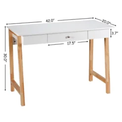 Computer Desk Laptop PC Writing Table Makeup Vanity Table W/Drawer And Wood Legs -HOMCOM Sales Store GUEST 27bcd215 b8ca 4024 bc22 3f35d16465da