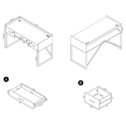 Angelica 3 Drawer Writing Desk Walnut - Coaster 27 Angelica 3 Drawer Writing Desk Walnut - Coaster -HOMCOM Sales Store GUEST 28440e35 d156 411b 9b3e 7b338a065477