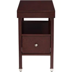 Elm Lane Farmhouse Rustic Espresso Wood Rectangular Accent Side End Table 15 1/4" X 26 1/4" With Drawer Dark Brown For Spaces Living Room Bedroom 16 Elm Lane Farmhouse Rustic Espresso Wood Rectangular Accent Side End Table 15 1/4" X 26 1/4" With Drawer Dark Brown For Spaces Living Room Bedroom -HOMCOM Sales Store GUEST 2a295a99 8f47 438b 80c6 b6c2947f736f