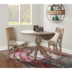 Torino Dining Tables Rustic Brown - Linon -HOMCOM Sales Store GUEST 2ae98559 03b8 4419 9c83 5daa8695255f