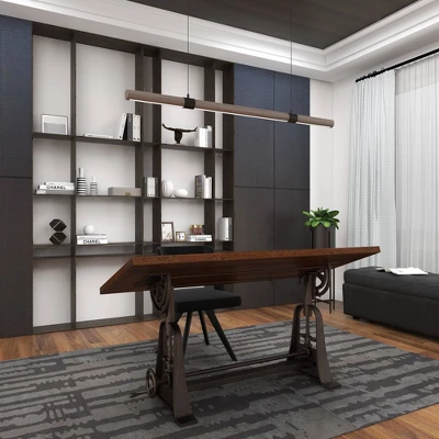 Industrial Teak Wood Console Table Brown - Olivia & May 11 Industrial Teak Wood Console Table Brown - Olivia & May - Image 9