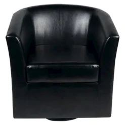 Daymian Faux Leather Swivel Club Chair - Christopher Knight Home -HOMCOM Sales Store GUEST 2bffaeef 1317 401d a634 3b4b306bcb56