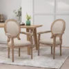Set Of 2 Judith French Country Wood Upholstered Dining Chairs - Christopher Knight Home 2 Set Of 2 Judith French Country Wood Upholstered Dining Chairs - Christopher Knight Home -HOMCOM Sales Store GUEST 2c672fbb 969f 449e 9904 4d52e2cbdf8b