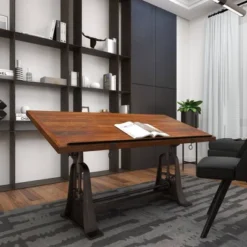 Industrial Teak Wood Console Table Brown - Olivia & May 21 Industrial Teak Wood Console Table Brown - Olivia & May -HOMCOM Sales Store GUEST 2c879e62 c9e4 402b 83e3 663b4be8d6e0