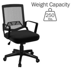 Office Chair - Adjustable Height Computer Chair With Wheels, Square Tilting Mesh Back, Foam Seat, Arms, Swivels In 360-Degrees By Lavish Home (Black) 9 Office Chair - Adjustable Height Computer Chair With Wheels, Square Tilting Mesh Back, Foam Seat, Arms, Swivels In 360-Degrees By Lavish Home (Black) -HOMCOM Sales Store GUEST 2d2f69cc 919c 48c3 b5e5 6013f501b48a