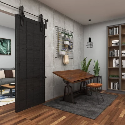 Industrial Teak Wood Console Table Brown - Olivia & May 13 Industrial Teak Wood Console Table Brown - Olivia & May - Image 11