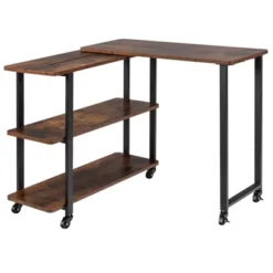 Tangkula Sofa Side Table W/Storage Shelves Mobile End Table Rolling Couch Table Desk For Living Room Bedroom -HOMCOM Sales Store GUEST 2d9ca722 e836 43b2 880e f68b6068afaf