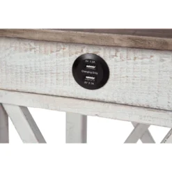 Adalane Side Table White/Gray - Signature Design By Ashley -HOMCOM Sales Store GUEST 2e8e0ac8 829a 4357 b3cf ecd8a201a7c3
