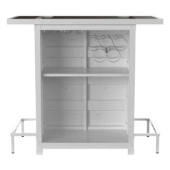 Locust Bar Table With Seven Color LED Strip White - HOMES: Inside + Out 8 Locust Bar Table With Seven Color LED Strip White - HOMES: Inside + Out -HOMCOM Sales Store GUEST 30332265 99fb 42dd 952f 0b6a7296b604