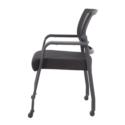 Mesh 4 Legged Guest Chair Black - Boss Office Products 4 Mesh 4 Legged Guest Chair Black - Boss Office Products - Image 2