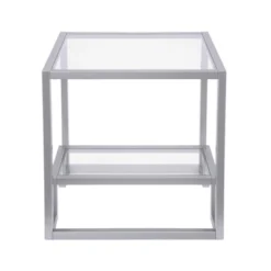 Metal Double Cross Legged Side Table In Nickel - Henn&Hart 11 Metal Double Cross Legged Side Table In Nickel - Henn&Hart -HOMCOM Sales Store GUEST 32375846 7083 42ba 87e2 13400fd063f6