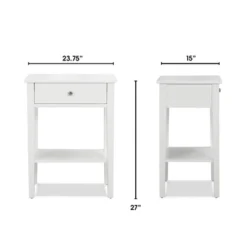 Sloan Side Table White - Finch -HOMCOM Sales Store GUEST 32860841 87b7 4d36 83a1 310f31224782