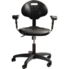 16"-21" Adjustable Height Polyurethane Task Office Chair With Arms Black- Hampden Furnishings -HOMCOM Sales Store GUEST 336db171 c2c6 47ff a4b1 b6b23d8527e8