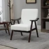 HOMCOM Accent Chair With Softness & Support, Upholstered Arm Chair For Living Room Furniture, Comfy Chair For Bedroom, Living Room Chair, Cream White -HOMCOM Sales Store GUEST 341dd29d c331 4827 bc9a a5a73d3ccb90