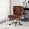 Beltagh Contemporary Wingback Tufted Swivel Office Chair - Christopher Knight Home -HOMCOM Sales Store GUEST 34a961f6 126d 465f 9f92 bee94f0b741c