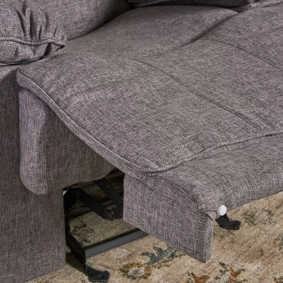 Estrada Contemporary Glider Recliner Charcoal Tweed - Christopher Knight Home 6 Estrada Contemporary Glider Recliner Charcoal Tweed - Christopher Knight Home - Image 4