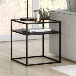 Metal Industrial Side Table In Black And Bronze Finish - Henn&Hart -HOMCOM Sales Store GUEST 37b6411d 1c3a 4f85 bc47 88c4a46c3458
