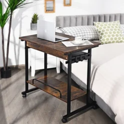 Costway Computer Desk Rolling Laptop Cart Writing Workstation W/ Keyboard Tray 12 Costway Computer Desk Rolling Laptop Cart Writing Workstation W/ Keyboard Tray -HOMCOM Sales Store GUEST 38b7d578 fa71 424a 9ca7 059c5c2166af