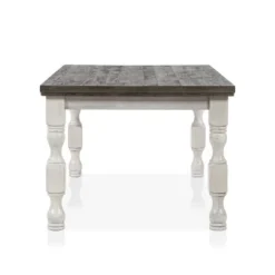 78" Cambrien Rustic Two-Tone Dining Table Antique White/Gray - HOMES: Inside + Out -HOMCOM Sales Store GUEST 39020a7d 4d52 4424 923f 449e7b9805d0