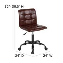Flash Furniture Sorrento Home And Office Armless Task Office Chair With Tufted Back/Seat -HOMCOM Sales Store GUEST 39932b85 8a4d 4a56 87ec f0b4b5abe1b7