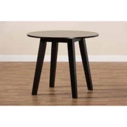 35" Ela Wide Round Wood Dining Table - Baxton Studio -HOMCOM Sales Store GUEST 3a20be65 97a1 4391 bdb9 c74679b03f7b
