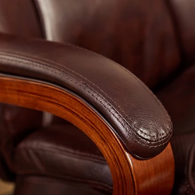 Big & Tall Executive Chair Redwood Leather - Serta 12 Big & Tall Executive Chair Redwood Leather - Serta - Image 10