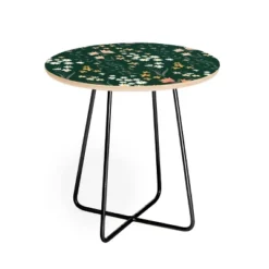 Round Emanuela Carratoni Meadow Flowers Theme Side Table - Deny Designs -HOMCOM Sales Store GUEST 3b8fc767 2ce3 44ba aab9 c62b40150295