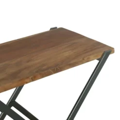 Oxbow Modern Industrial Handcrafted Wood Side Table Light Walnut/Gray - Christopher Knight Home -HOMCOM Sales Store GUEST 3e1fb6e0 9b93 40ab a407 bdd01b9177b8