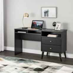 Milo Computer Desk With Side Storage And 2 Drawers - Prepac -HOMCOM Sales Store GUEST 3edc84d0 4b97 4e0c 9fd1 7dec5f755f5d