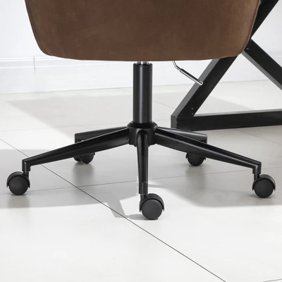 Vinsetto Mid Back Modern Home Office Chair Swivel Computer Desk Chair With Adjustable Height, Microfiber Cloth, Diamond Line Design, And Padded Armrests 9 Vinsetto Mid Back Modern Home Office Chair Swivel Computer Desk Chair With Adjustable Height, Microfiber Cloth, Diamond Line Design, And Padded Armrests - Image 7