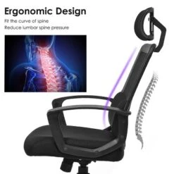 Costway Mesh Office Chair High Back Ergonomic Swivel Chair W/ Lumbar Support & Headrest -HOMCOM Sales Store GUEST 413bd2a6 734e 4244 8167 c051da33fb0f