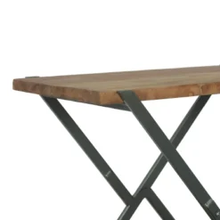 Oxbow Modern Industrial Handcrafted Wood Side Table Light Walnut/Gray - Christopher Knight Home -HOMCOM Sales Store GUEST 41470c0b d8ef 47b9 a4fa 25e1e9bcb48c