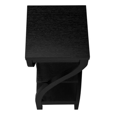 3 Tier 2 Shelf Twisted Leg Side Table Black - EveryRoom 5 3 Tier 2 Shelf Twisted Leg Side Table Black - EveryRoom - Image 3
