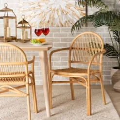 Tugera Rattan Dining Chair Natural/Brown - Bali & Pari