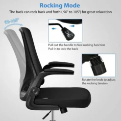 Costway Mesh Office Chair Swivel Computer Desk Chair W/Foldable Backrest & Flip-Up Arms -HOMCOM Sales Store GUEST 434ccf34 bbdd 4180 aeae a87b0fad7647