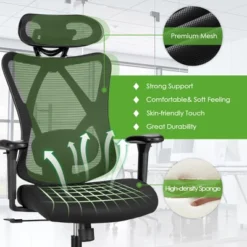Costway Ergonomic High Back Mesh Office Chair W/ Adjustable Lumbar Support -HOMCOM Sales Store GUEST 439c294a 31f2 430d 99a4 f9b01fc04613